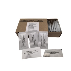 Tabletas <span class=keywords><strong>de</strong></span> Pasta <span class=keywords><strong>de</strong></span> Dientes Desechables Mini Premium con Flúor Anticaries, Tamaño <span class=keywords><strong>de</strong></span> Viaje, Aroma Fresco, Set <span class=keywords><strong>de</strong></span> Hotel, Kit <span class=keywords><strong>Dental</strong></span> - Product Image 4