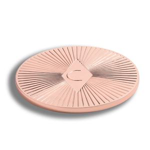 Velvet <b>Pouch</b> Custom Embossed Logo Small One Side Metal Rose Gold Compact Cosmetic Mirror - Product Image 6