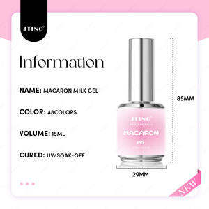 JTING Nueva Colección Macaron Esmalte en Gel Leche 48 Colores Set Caja Efecto Hielo Gelatina Esmalte de Uñas TPO/HEMA Free Proveedor OEM de Gran Demanda - Product Image 2