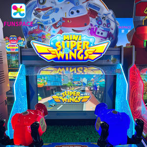 Terrain de jeu interactif de jeu à pièces Mini équipe de plongée active Jeu de tir au pistolet à eau Petite machine d'arcade - Product Image 3