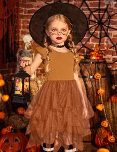 <span class=keywords><strong>Vestido</strong></span> de Tul para Niña Pequeña Arshiner, <span class=keywords><strong>Vestido</strong></span> Formal de Princesa <span class=keywords><strong>con</strong></span> Estampado de Volantes Irregulares para Fiesta de Cumpleaños - Product Image 4