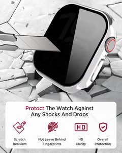 Étui de protection tout autour avec protection d'écran en verre trempé, anti-espion, pour montre intelligente, <span class=keywords><strong>coque</strong></span> de protection pour iWatch série 10/11 - Product Image 3