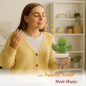 8685 Peluche de <span class=keywords><strong>Cactus</strong></span> Pequeño de Dibujos Animados, Suave y Acolchado, con Aroma Natural, para Decoración del Hogar u Oficina, de Fábrica OEM - Product Image 4