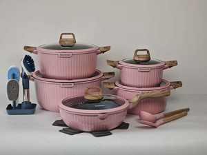 DONNOR <span class=keywords><strong>Oya</strong></span> Series 21PCs Cuisine Maison Universel Antiadhésif <span class=keywords><strong>Pot</strong></span> Suit - Product Image 5