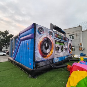 新款 Leap Music 跳跃收音机帐篷户外充气弹跳屋跳跃城堡，适合篮球运动中的跳跃乐趣 - Product Image 3