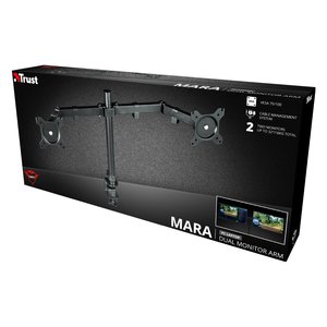 ขาตั้งจอทีวีแบบตั้งโต๊ะ (16 กก.) VESA 100 x 100 GXT 1120 Mara Dual Monitor Arm สีดำ 23941 - Product Image 5