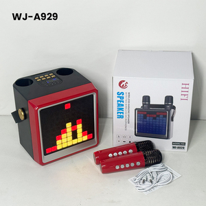 Altavoz <span class=keywords><strong>Karaoke</strong></span> Inalámbrico Bluetooth con Micrófono Dual 3D, Altavoz Portátil con Dos Micrófonos Inalámbricos - Product Image 3