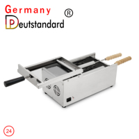 Kurtos kalacs cône de crème glacée four grill rouleaux machine électrique chauffée barres parallèles cheminée gâteau machine à vendre