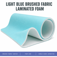 Tissu en mousse laminée de velours pour orthèses de rééducation médicale, équipement de protection sportif, doublure de casque, doublure de ceinture de protection lombaire