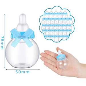 Autocollants personnalisés pour fête prénatale, plat, cadeau, bouteille, bleu, rose, fête d'anniversaire de Noël, bouteille de bonbons en forme de sucette - Product Image 3