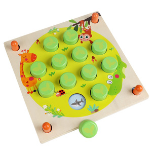 Giocattoli Educativi in Legno per Bambini dai 4-6 Anni, Gioco da Tavolo Interattivo per Esercizio della <span class=keywords><strong>Memoria</strong></span>, Confezione Colorata - Product Image 5