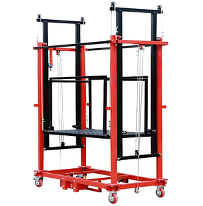 Elevador de Andamios Eléctrico Portátil, Altura Ajustable de 2-12 m, Máquina de Andamios Móvil para Almacén y Taller - Product Image 6