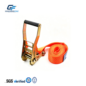 Correa de trinquete de <span class=keywords><strong>2</strong></span> pulgadas sin ganchos, con mango de plástico, para amarre de carga - Product Image 1