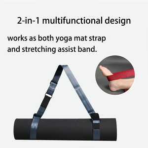 Cinghia Regolabile Multifunzione per Tappetino Yoga, Design a Doppia Cinghia, per Arrotolare e Trasportare, Supporto per Allungamento - Product Image 5