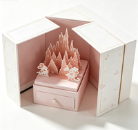 Boîte cadeau haut de gamme pour mariage et Noël, en papier rigide gaufré 3D personnalisé en usine, fabriquée à partir de matériaux recyclés, pour la sculpture sur papier