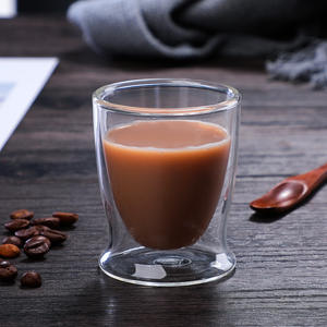 Taza de Café Espresso de Doble Capa y Pequeña Capacidad, Taza para Latte, Cappuccino y Postres con Platillo para Té - Product Image 4