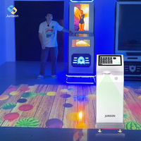 Système de projection au sol portable SAIO tout-en-un avec écran pour salle de sport, jeu interactif avec projecteur