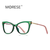 MORESE-Montures de lunettes bleues anti-lumière 2108, nouveau design, TR90, imprimé animal, papillon, vêtements quotidiens, verres correcteurs