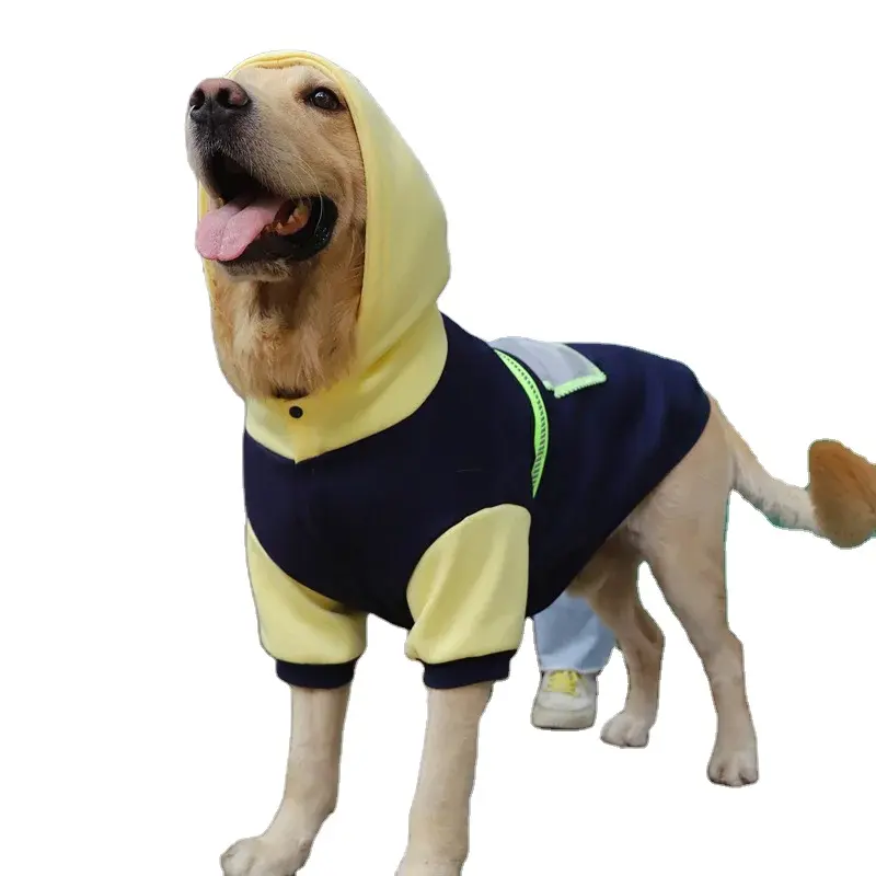 Nuovo stile cane abbigliamento medio Labrador Pet grande Samoye autunno/inverno caldo maglione con cappuccio