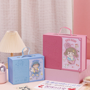 Custom Recyclable Creative Children's Gift <b>Box</b> Luxury and Useful Cute Children's Gift <b>Box</b> with Handle Packaging <b>Box</b> - Product Image 3