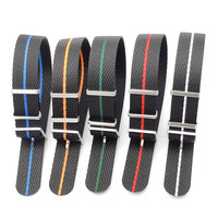 Bracelet de montre sport en tissu nylon respirant et réglable Maxtank BD087 20 22 mm avec boucle à ardillon pour smartwatch