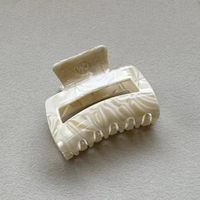 Pince à cheveux carrée élégante en acétate, style rétro français haut de gamme, 6 cm, personnalisable, faite à la main, pour coiffure européenne et américaine