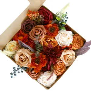 다채로운 거품 장미 오렌지 거품 꽃 꽃다발 꽃 벽 배경