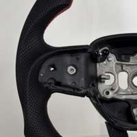Volant de voiture en fibre de carbone véritable, idéal pour Dodge Challenger Hellcat Charger Durango SRT 2015+