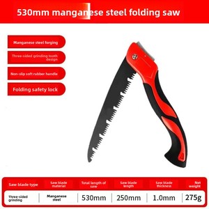 Scie pliante portable en acier au manganèse de marque fabricant pour la coupe d'arbres et le travail du bois en extérieur, vente en gros - Product Image 5