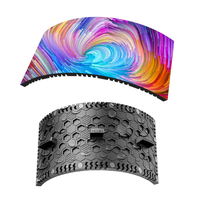 Module LED flexible P4 imperméable pour extérieur, panneau LED souple, écran LED incurvé pour extérieur pour la publicité