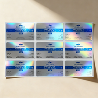 Etiquetas Holográficas Láser Autoadhesivas Resistentes al Calor de Vinilo para Botellas de Péptidos de 3ml/5ml/10ml