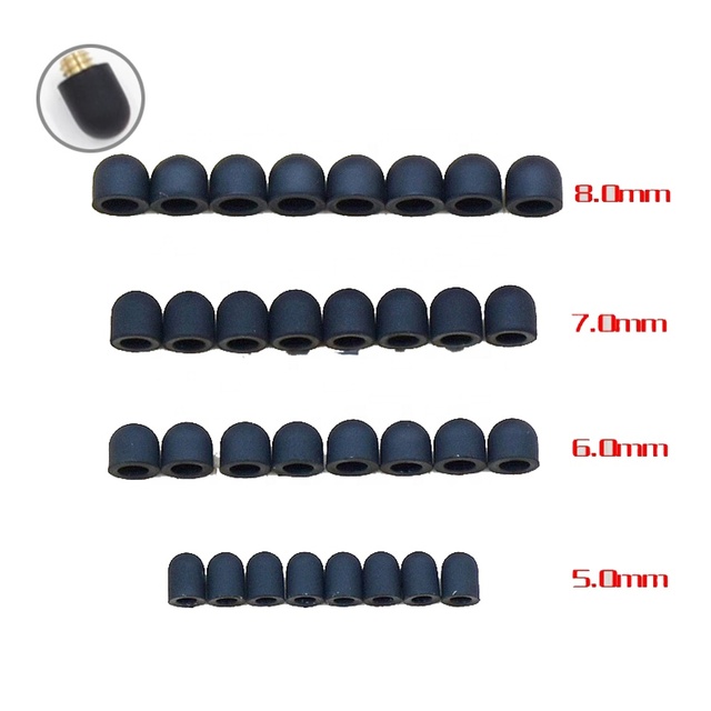 OEM Mobile Phone Tablet Conductive Capacitive Stylus Silicone Rubber Tips for Capacitive Touch Screen Pen End Cap Head