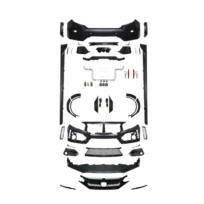 2020 için yeni gövde kiti, 2021 yılında Civic r-şekilli ön tampon ve arka tampon yan eteklerine yükseltildi
