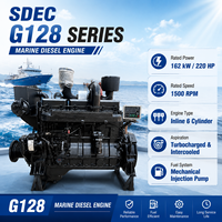 Motor Diésel Marino SCDC SDEC G128 de Alto Rendimiento, 162kw, 6 Cilindros, Refrigerado por Agua, para Barcos de Pesca, Barcos de Trabajo y Buques de Carga