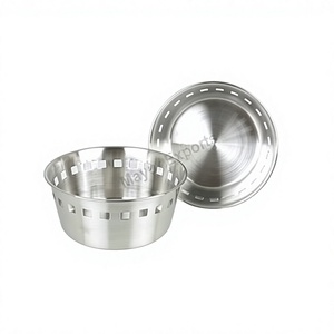 Mayur Exports Panier à fruits moderne en acier inoxydable, mini, rond, durable, en fil métallique, pour la cuisine, la salle à manger, les restaurants, les hôtels - Product Image 1