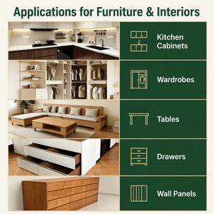 Pannello in <span class=keywords><strong>compensato</strong></span> laminato melaminico E1 4x8, <span class=keywords><strong>compensato</strong></span> marino impermeabile, disponibile in dimensioni e colori personalizzati per mobili da cucina - Product Image 5