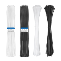 Attaches de câble en nylon réutilisables de haute qualité, autobloquantes, 300 mm, libérables pour câbles électriques