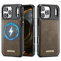Coque de téléphone pour iPhone 18 Pro Max, chargement sans fil magnétique, effet givré, simili cuir, compatible avec iPhone 17 Air, 16 Plus, 15 Pro, 14, 13, 12