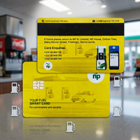 Tarjetas IC sin Contacto/con Contacto, Chip RFID EM4305, Material de PVC/PET Resistente al Agua para Tarjetas de Membresía Empresarial, Gasolineras