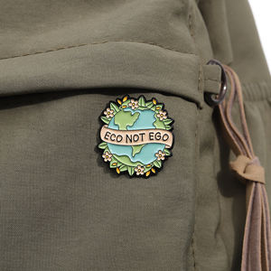 Proteggere lo smalto della terra spille per l'ambiente verde spille <span class=keywords><strong>divertenti</strong></span> per il giorno della terra spille personalizzate in smalto spille in magazzino all'ingrosso - Product Image 3