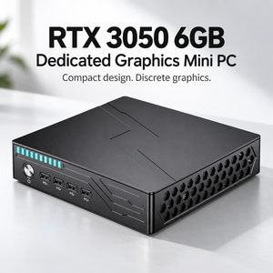 Mini PC Barebone Intel <span class=keywords><strong>Core</strong></span> <span class=keywords><strong>I9</strong></span>-9900T RTX 3050 6 Go, ordinateur compact sans RAM ni SSD, DisplayPort pour configurations de bureau personnalisées - Product Image 1