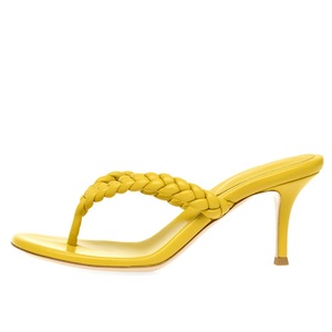 Thong Braid <strong>Yellow</strong> Blue <strong>Shoes</strong> Summer Women Slides Sandals slippers Flip Flops Slides slippers - Product Image 2
