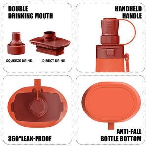 Botellas de Agua Plegables Duraderas y Ligeras, a Prueba de Fugas, Reutilizables, Libres de BPA, de Silicona - Product Image 5