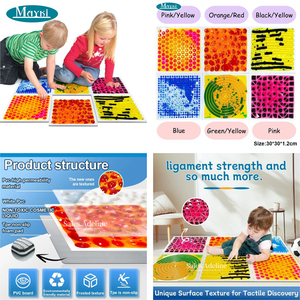 Tapetes de Juego Líquidos Cuadrados Sensibles a la Presión, Tapete Sensorial Interactivo con Luces LED para Salas Sensoriales y <span class=keywords><strong>Centros</strong></span> de <span class=keywords><strong>Educación</strong></span> <span class=keywords><strong>Especial</strong></span> - Product Image 4
