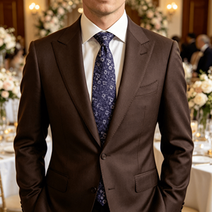Corbata de Seda 100% Jacquard con Diseño Floral Paisley Clásico para Hombre, Tejida a Rayas, para Trajes - Product Image 2