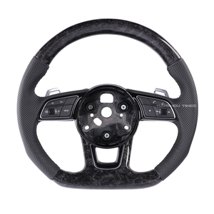 Volant en cuir en fibre de carbone forgé B9 M Sport LED Compatible avec audi A4 S4 RS4 A5 S5 RS5 - Product Image 4