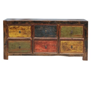 Chinese Asian Antique High Grade <strong>Retro</strong> Furniture Wood Hand Painted <strong>Sideboard</strong> - Product Image 1