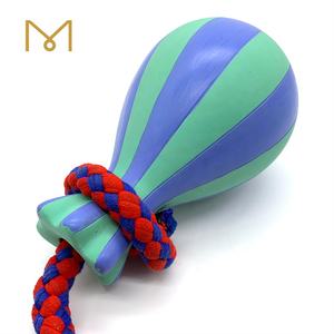 Jouet <span class=keywords><strong>pour</strong></span> <span class=keywords><strong>chien</strong></span> en latex multicolores en forme de <span class=keywords><strong>chien</strong></span> <span class=keywords><strong>avec</strong></span> <span class=keywords><strong>corde</strong></span> en coton, jouet interactif à mâcher et à jouer - Product Image 5