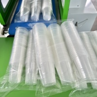 Machine d'emballage alimentaire à grande vitesse avec comptage automatique et scellage, pour vaisselle jetable, gobelets en plastique, sacs d'emballage en film PLC