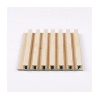 Vente en gros PVC Wpc Panneau mural creux cannelé Décoration intérieure Revêtement en bois écologique pour le salon